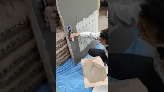 左官練習/plaster practice/Nghề trát vữa　