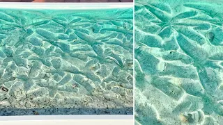 How to Create Texture in Beach Resin Wall Art: Resin Art for Beginners