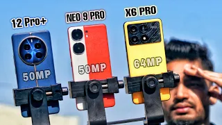 iQOO Neo 9 Pro vs Poco X6 Pro vs Realme 12 Pro Plus 5G - Camera Test & Full Comparison review