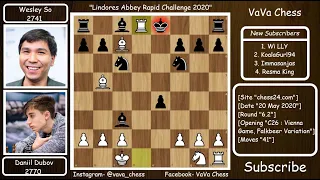 "Best Game Of Round 6" || Daniil Dubov vs Wesley So || Lindores Abbey Rapid (2020)