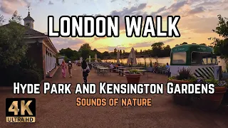 LONDON WALK 🇬🇧 Hyde Park and Kensington Gardens Sounds of Nature