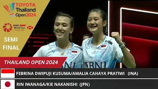 SF; Febriana/Pratiwi (INA) vs Rin Iwanaga/Kie Nakanishi; Toyota Thailand Open 2024; #highlights