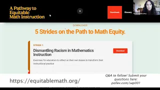 C&C: Dismantling Racism in Mathematics 3.10.21