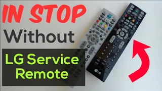 How To Perform IN STOP Factory Reset Without LG Service Remote