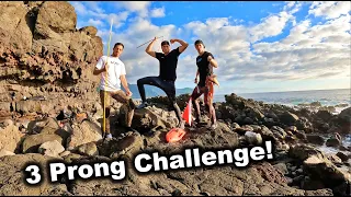 $30 vs $130 Three Prong Challenge / Spearfishing Hawaii Vlog