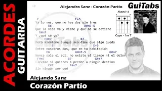 CORAZÓN PARTÍO 💔 - Alejandro Sanz ( Letras - Acordes GUITARRA 🎸- Karaoke )