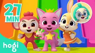 Learn colors with Slides and Wonderville Friends | +Compilation | Colors for Kids | Hogi Colors