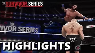 WWE 2K18 SIMULATION: BROCK LESNAR VS AJ STYLES | SURVIVOR SERIES HIGHLIGHTS