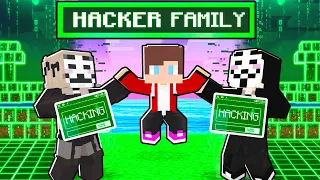 Maizen ADOPTED by a HACKERS FAMILY in Minecraft! - Parody Story(JJ and Mikey TV)