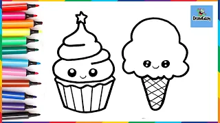 How To Draw A Cute Ice Cream