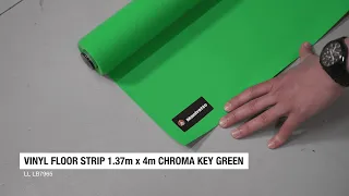 Vinyl Floor Strip 1.37m x 4m Chroma Key Green | Video Backgrounds | Manfrotto