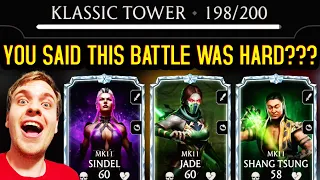 MK Mobile. You Told Me Klassic Tower Battle 198 Was HARD? I DESTROYED It on Beginner Account!