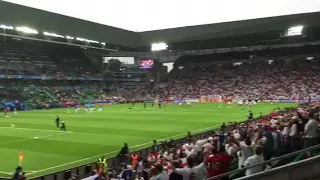 England in St.Etienne, Euro 2016. God Save the Queen