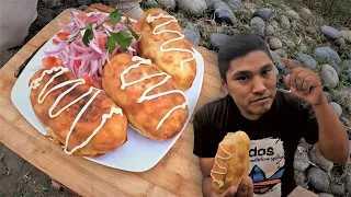 Así Preparo la PAPA RELLENA al aire libre