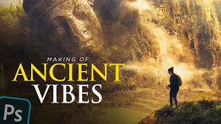 I Created a 'Ancient Vibes' Scene in Photoshop - Photo Manipulation Speed Art