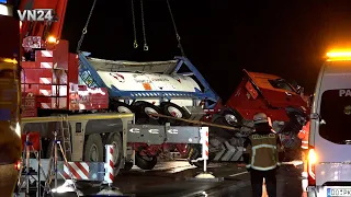 VN24 - Hazardous goods tanker truck overturned on A1 Freeway