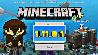 MCPE 1.11.0.1 BETA Village & Pillage! // Minecraft Bedrock Edition NEW Campfires!!!