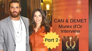 Can Yaman & Demet Ozdemir ❖ Murex D'or interview ❖ Part 2 ❖ Can speaks English ❖Closed Captions 2019