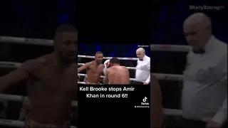 Kell Brooke stops Amir Khan in round 6!! Highlights and finish! 🥊