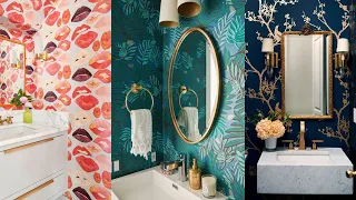 Bathroom Renovation with Wallpaper. 60+ Bathroom Wallpaper Inspiration Decor Ideas.