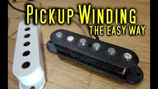 Guitar Pickup Winding - using a cordless drill