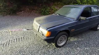 Starting and Driving a Mercedes-Benz 190E W201 After 13 Years