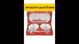 Honest review #AmazonPurchase review #germansilverbowlset #onlinshopping #review #unboxing #sale