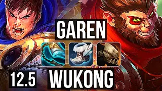 GAREN vs WUKONG (TOP) | 10/1/6, 2.3M mastery, Legendary, 300+ games | BR Diamond | 12.5