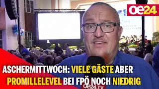 Aschermittwoch: Viele Gäste aber Promillelevel bei FPÖ noch niedrig