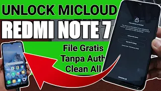 Cara Unlock Micloud Redmi Note 7 lupa mi account sekaligus bypass frp File Gratis langsung swedot‼️