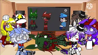 FNAF 1,2,3,5 React To "How tO make FNAF 1,2,3,4,5,6 not scary"|| Credits in desc ||