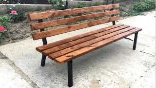 DIY garden bench