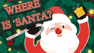 Where is Santa? Prepositions of place.