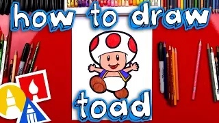 How To Draw Toad From Mario (With Body)