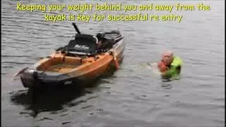 Using the Kayak Rescue Ladder to re enter your kayak.  An in water tutorial