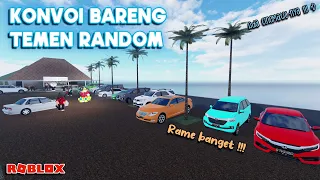 KONVOI BARENG TEMEN RANDOM KE PANTAI SERU !!! CDID V5 TERBARU | ROBLOX Car Driving Indonesia