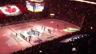 2013 Playoffs Game 6 - Boston vs Toronto - Canadian National Anthem from Section 323
