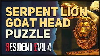 Serpent Lion Goat Head Statue Puzzle Resident Evil 4 Remake