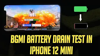iPhone 12 Mini BGMI/PUBG Battery Drain Test | 100 to 0% | BGMI Gameplay in iPhone 12 Mini |