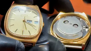 Vintage Timex Automatic Day-Date Restoration Part 1 | ASMR