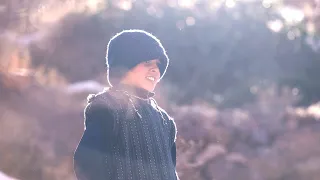 Kid's first snow in Atlas Mountains