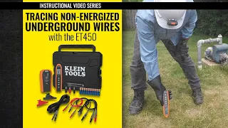 Tracing non-energized underground wires with the ET450