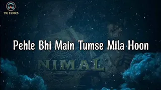 Pehle Bhi Mai Tumse Mila Hu (LYRICS) - ANIMAL | Vishal Mishra | Ranbir Kapoor,  Rashmika Mandana