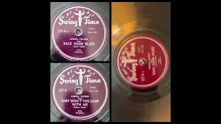 LOWELL FULSON With Orchestra: Back Home Blues (Swing Time Records 227, 10” 78RPM, 1950)