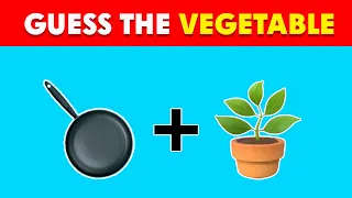 Guess The Vegetable by Emoji | Food by Emoji Quiz New