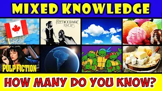 MIXED KNOWLEDGE QUIZ (Can You Guess The Odd One Out?) 10 Multiple Choice Questions