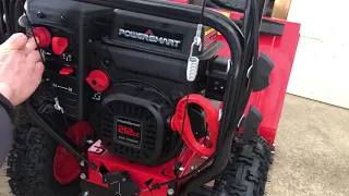 Manual start PowerSmart snow thrower