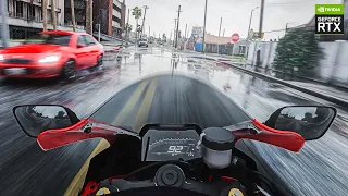 ⁴ᴷ⁶⁰ GTA 5: POV Ultra Realistic Motorcycle Free-Roam Ride! NVIDIA RTX 3090 Maxed-Out Gameplay!