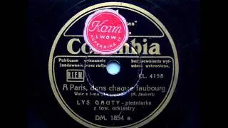 Lys Gauty - A Paris, dans chaque faubourg (Walc).avi