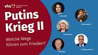 Podiumsdiskussion "Putins Krieg II - Welche Wege führen zum Frieden?"